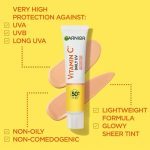 ضد آفتاب رنگی ویتامین سی گارنیر SPF50