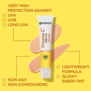 ضد آفتاب رنگی ویتامین سی گارنیر SPF50